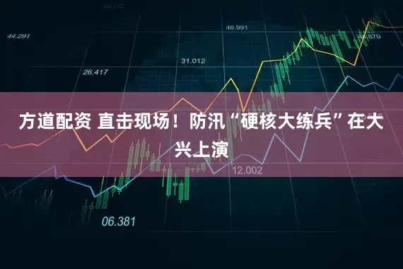 方道配资 直击现场！防汛“硬核大练兵”在大兴上演